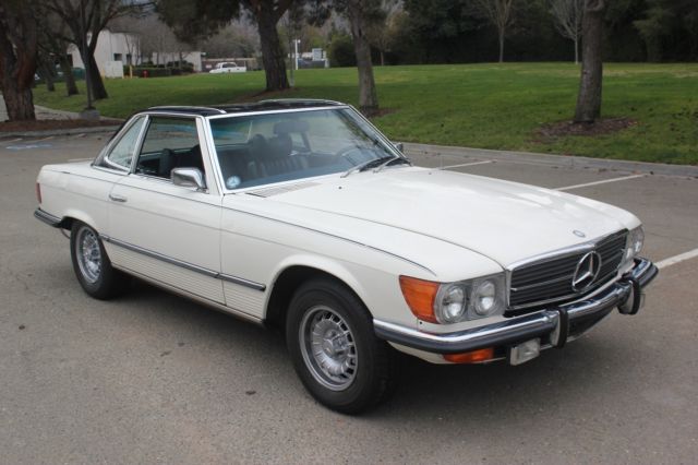 1973 White Mercedes-Benz 400-Series Convertible