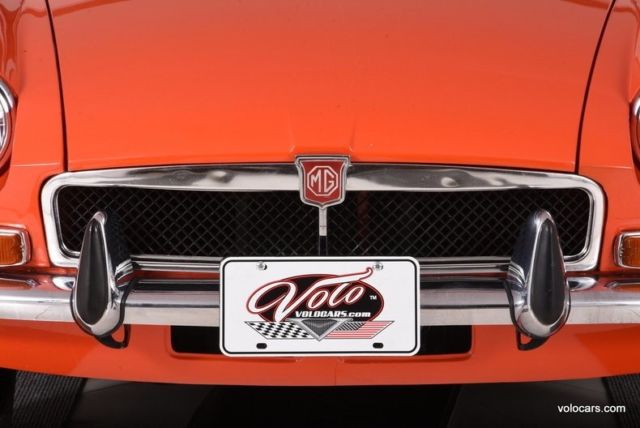 1973 Orange MG MGB Convertible