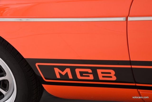 1973 Orange MG MGB Convertible