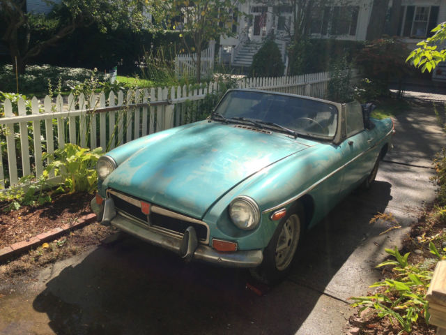1973 Teal MG MGB Convertible