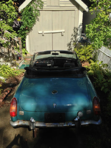 1973 Teal MG MGB Convertible