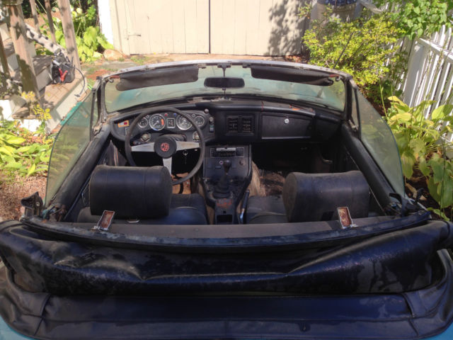 1973 Teal MG MGB Convertible