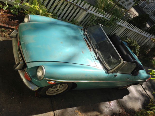 1973 Teal MG MGB Convertible