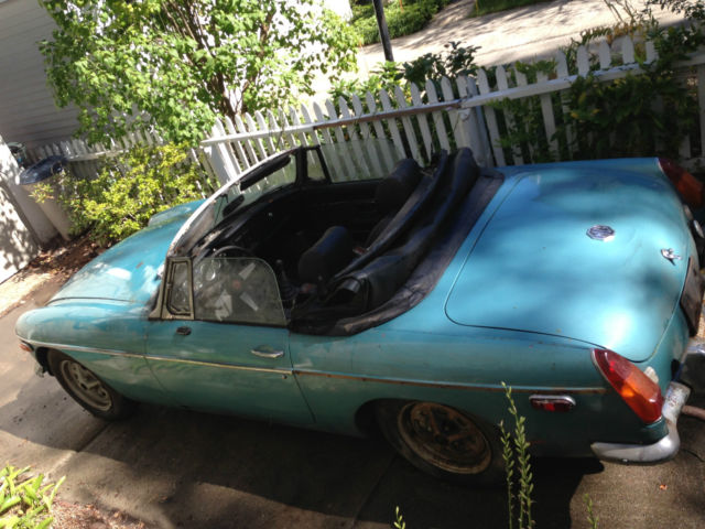 1973 Teal MG MGB Convertible