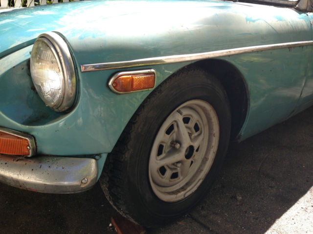 1973 Teal MG MGB Convertible