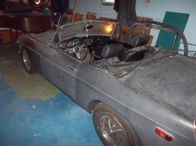 1973 Black MG MGB Convertible
