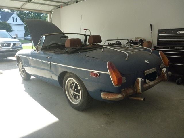 1973 Blue MG MGB Convertible