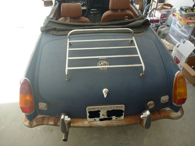 1973 Blue MG MGB Convertible