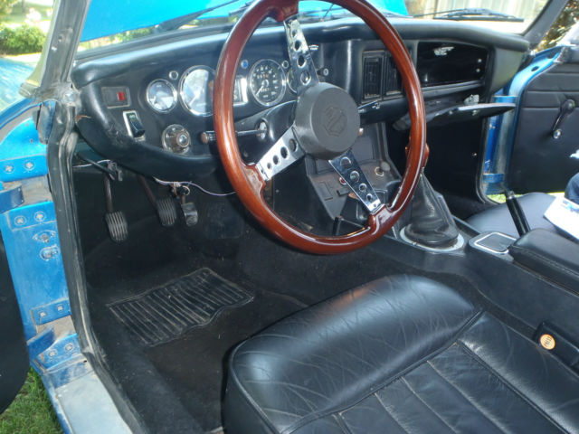 1973 Blue MG MGB Convertible