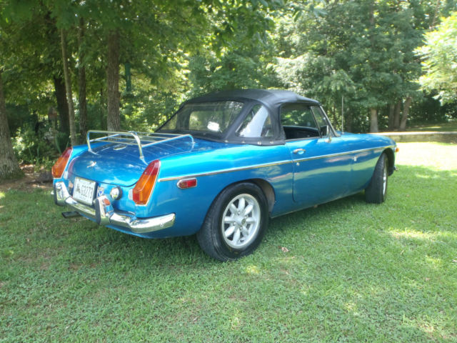 1973 Blue MG MGB Convertible