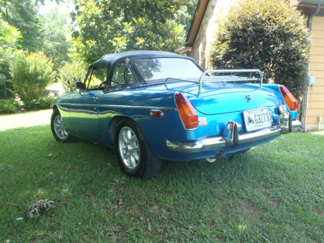 1973 Blue MG MGB Convertible