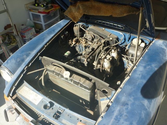 1973 Blue MG MGB Convertible