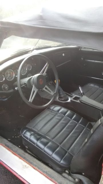 1973 Red MG MGB Convertible