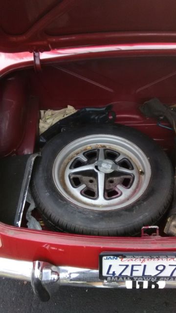 1973 Red MG MGB Convertible