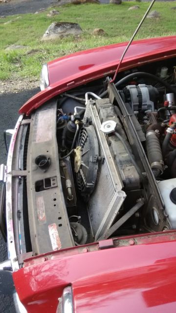 1973 Red MG MGB Convertible