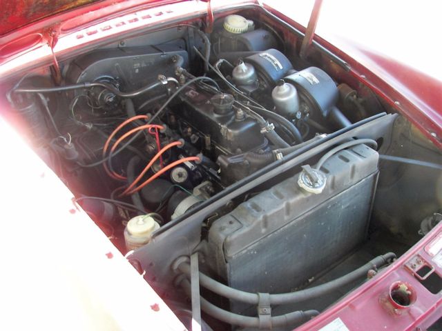 1973 Red MG MGB Convertible