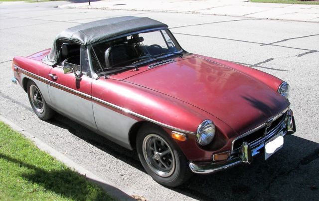 1973 Red MG MGB Convertible