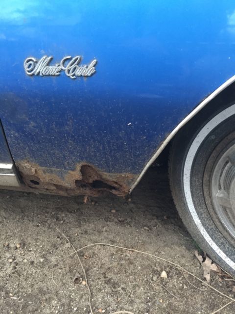 1973 Blue Chevrolet Monte Carlo A body