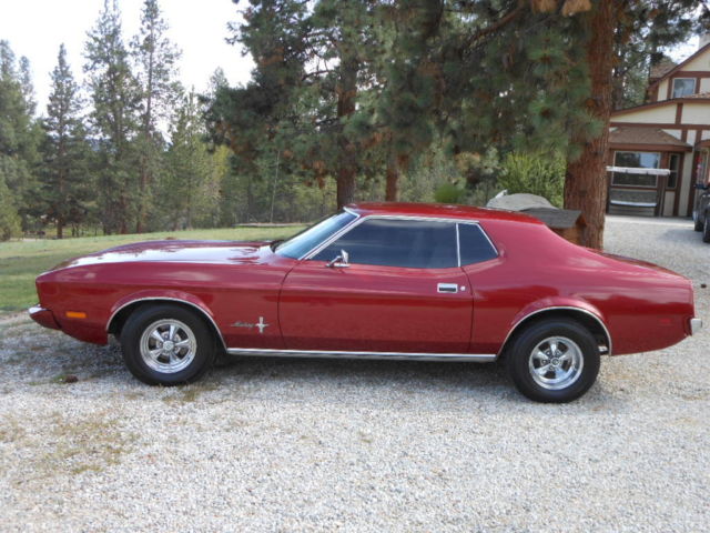 1973 Red Ford Mustang
