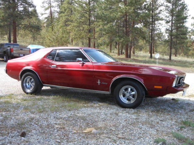 1973 Red Ford Mustang