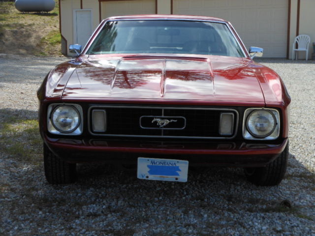 1973 Red Ford Mustang