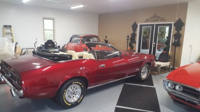 1973 Candy Apple Red Ford Mustang Convertible