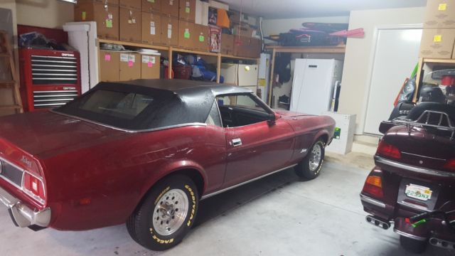 1973 Candy Apple Red Ford Mustang Convertible