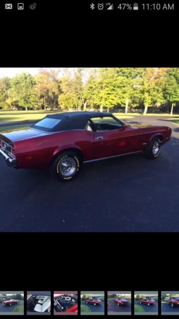 1973 Candy Apple Red Ford Mustang Convertible