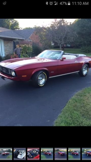 1973 Candy Apple Red Ford Mustang Convertible