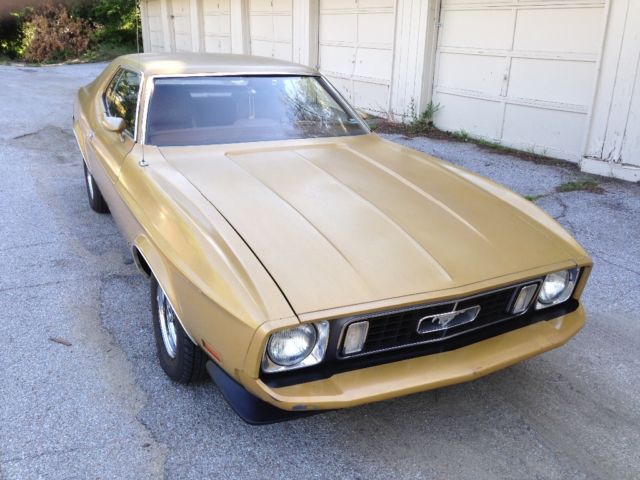 1973 Gold Ford Mustang Coupe