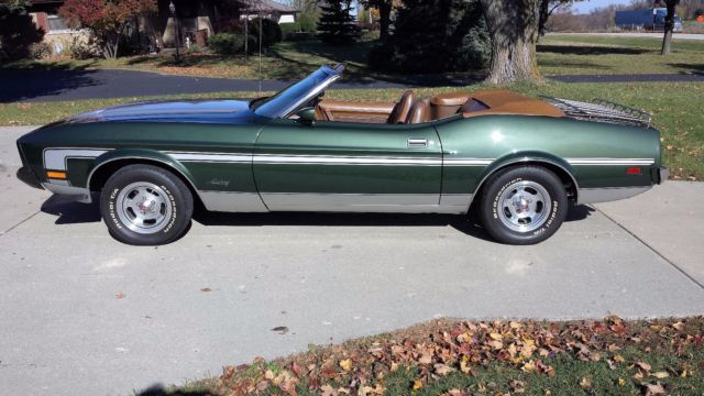 1973 Blue Ford Mustang Convertible