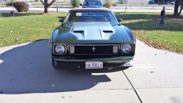 1973 Blue Ford Mustang Convertible
