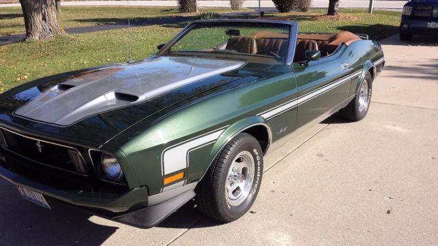 1973 Blue Ford Mustang Convertible