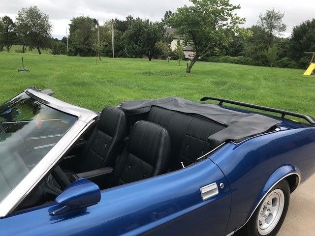 1973 Blue Ford Mustang Convertible