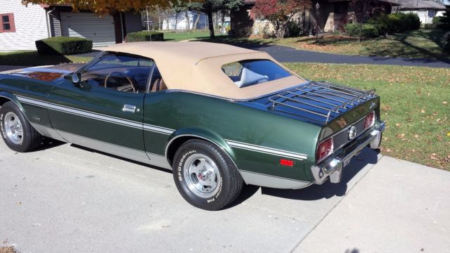 1973 Blue Ford Mustang Convertible