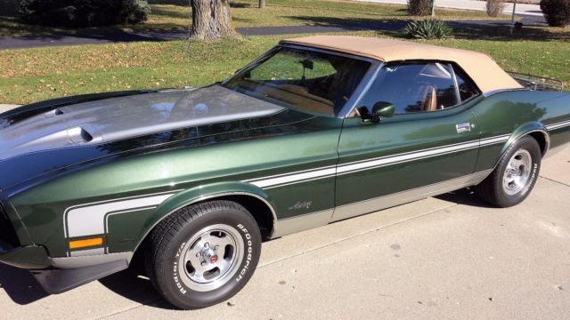 1973 Blue Ford Mustang Convertible