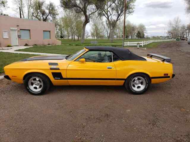 1973 Yellow Ford Mustang Convertible