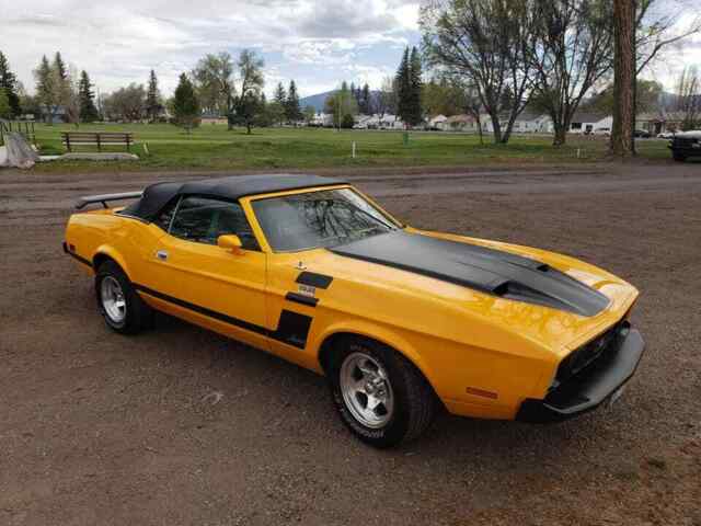 1973 Yellow Ford Mustang Convertible
