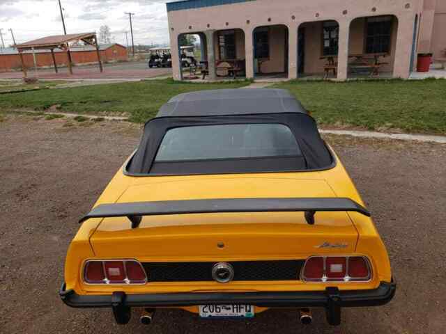 1973 Yellow Ford Mustang Convertible
