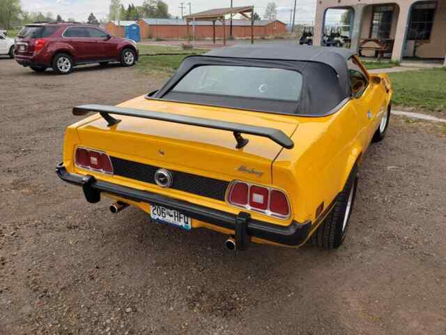 1973 Yellow Ford Mustang Convertible