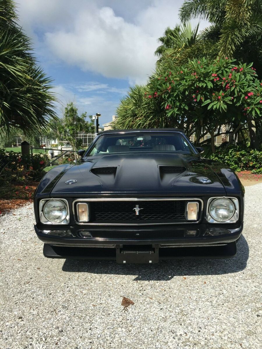 1973 Black Ford Mustang Convertible