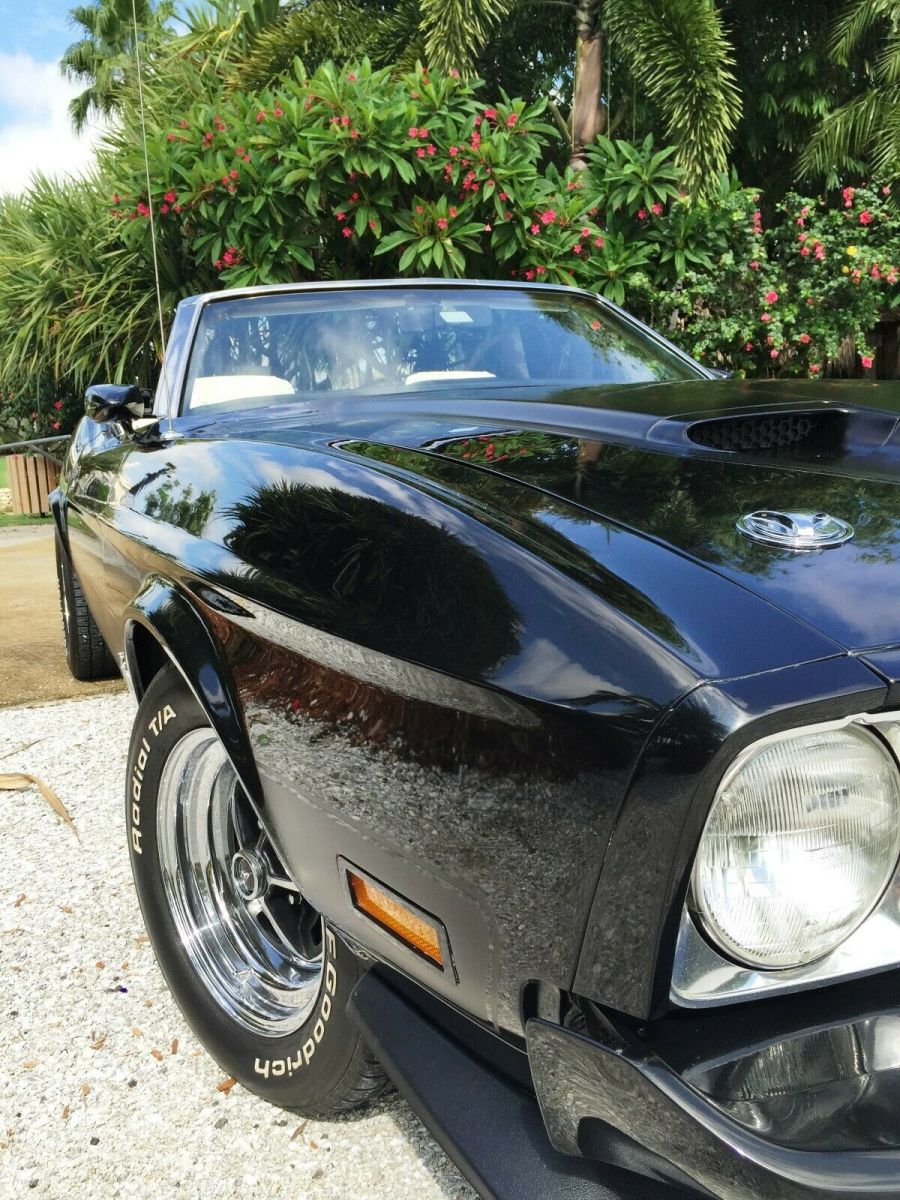 1973 Black Ford Mustang Convertible