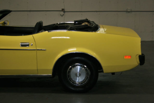 1973 Yellow Ford Mustang Convertible