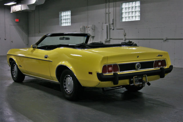 1973 Yellow Ford Mustang Convertible