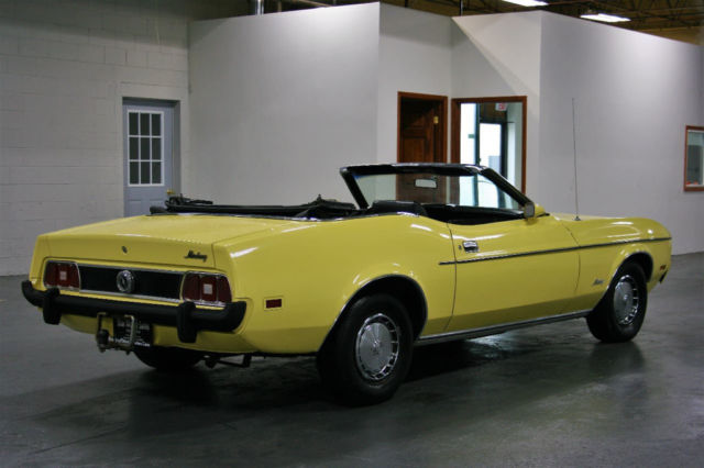 1973 Yellow Ford Mustang Convertible