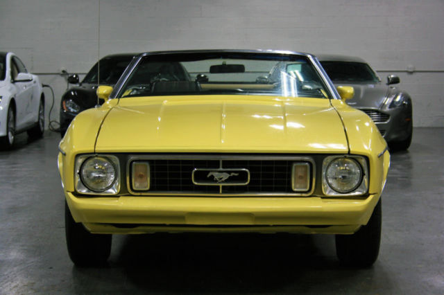 1973 Yellow Ford Mustang Convertible