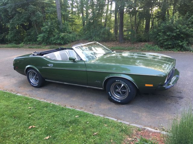 1973 Green Ford Mustang Convertible