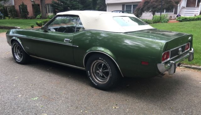 1973 Green Ford Mustang Convertible