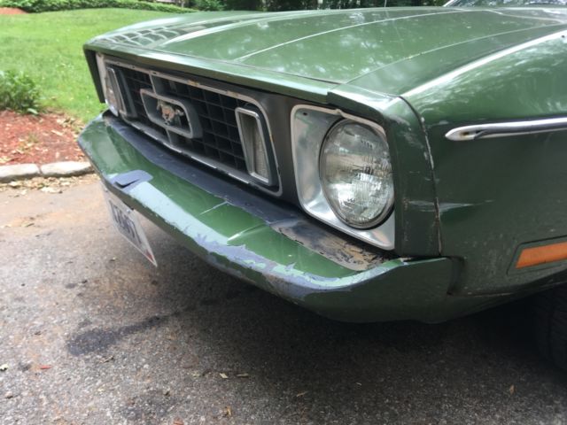 1973 Green Ford Mustang Convertible