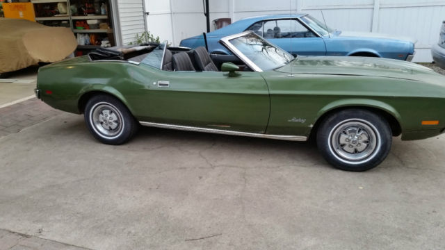1973 Green Ford Mustang Convertible
